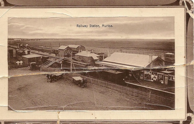 Murtoa Railway Station postcard 1913