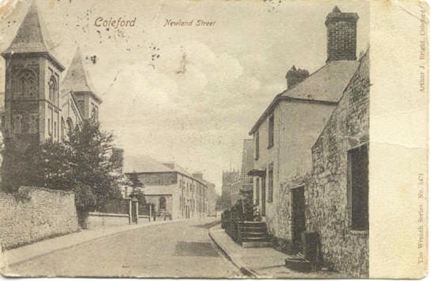 postcard of newland st