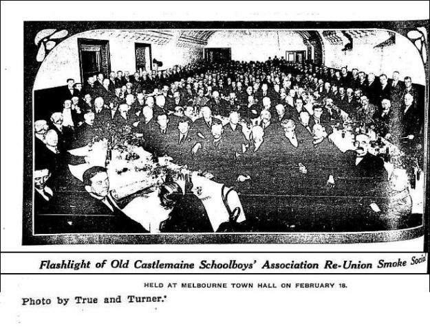 old boys reunion Table talk Melbourne 26-2-1920